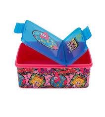SpongeBob Schwammkopf Brotdose Brot-Aufbewahrungsbox ca. 1,4 Liter Lunchbox mit Patrick Star-Motiv in Rosa/Blau oder mit SpongeBob-Motiv Gelb